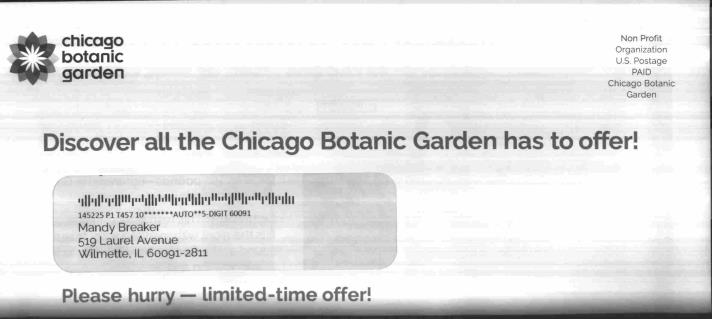 A real USPS Informed Delivery scan showing a grayscale envelope photo